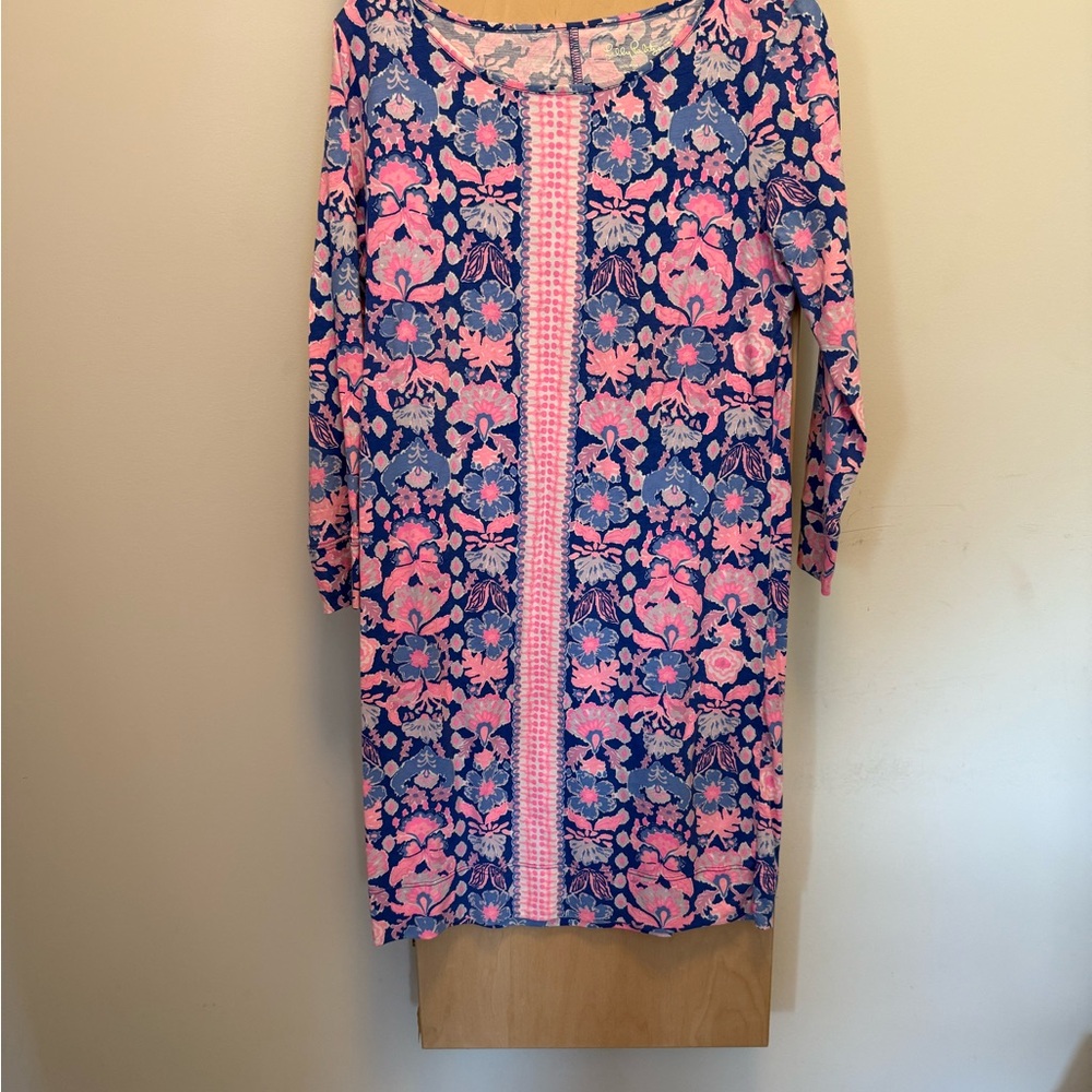 Lilly Pulitzer Vibrant Pink and Blue Dress. Worn 2x excellent condition